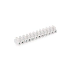 Tira de conexão 6mm, 12 conectores, aprovada, branca