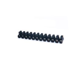 Tira de conexão 12 pólos 6 mm² preta