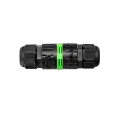 Conector impermeável IP68 linear 2 pólos + terra
