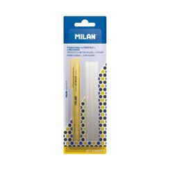 Blíster porta-borracha automático + 3 recargas milan cores/modelos sortidos