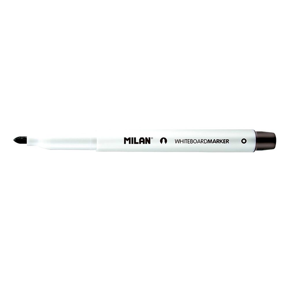 Caixa de 12 marcadores pretos Ø3,7mm para quadro-branco milan - Image 2