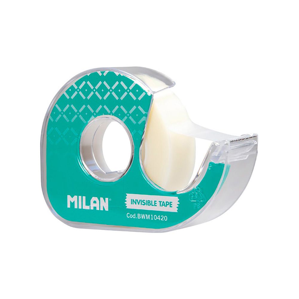 Blíster desenrolador verde com fita-cola mate 19mm x 33m milan