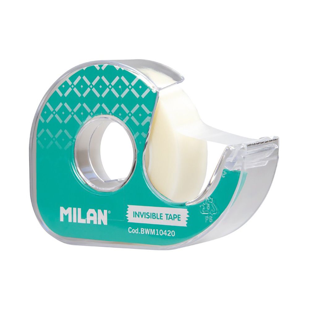 Blíster desenrolador verde com fita-cola mate 19mm x 33m milan - Image 3