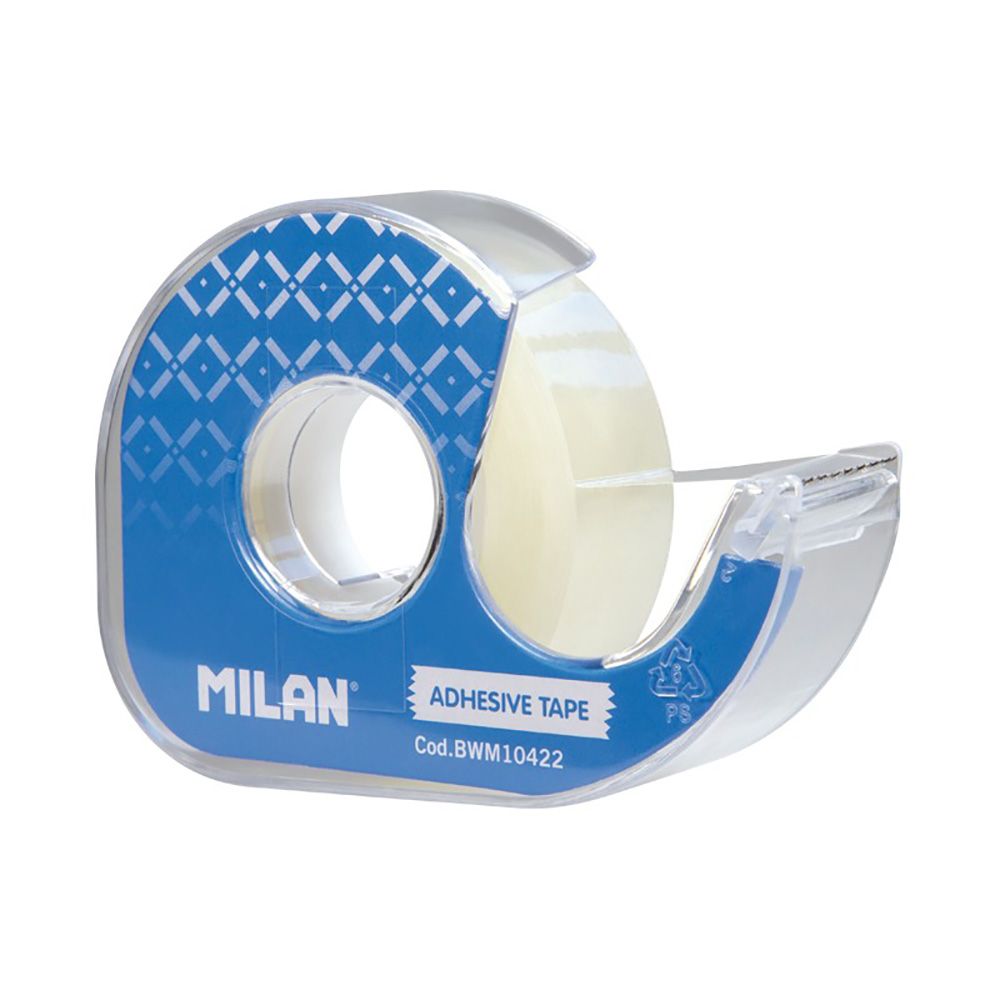 Blíster desenrolador com fita-cola transparente 19mm x 33m milan - Image 2