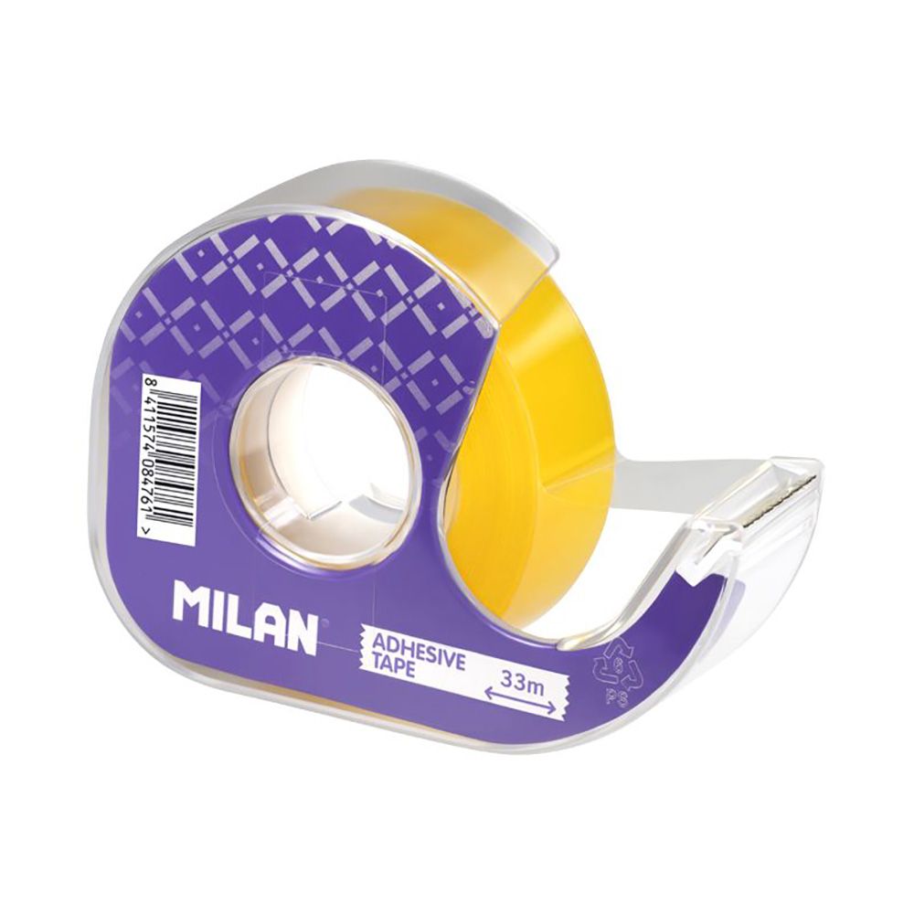 Blíster com desenrolador para fita-cola transparente 19mm x 33m milan - Image 2