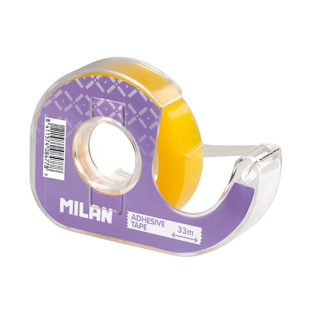 Blíster com desenrolador fita-cola transparente 12mm x 33m milan - Image 2