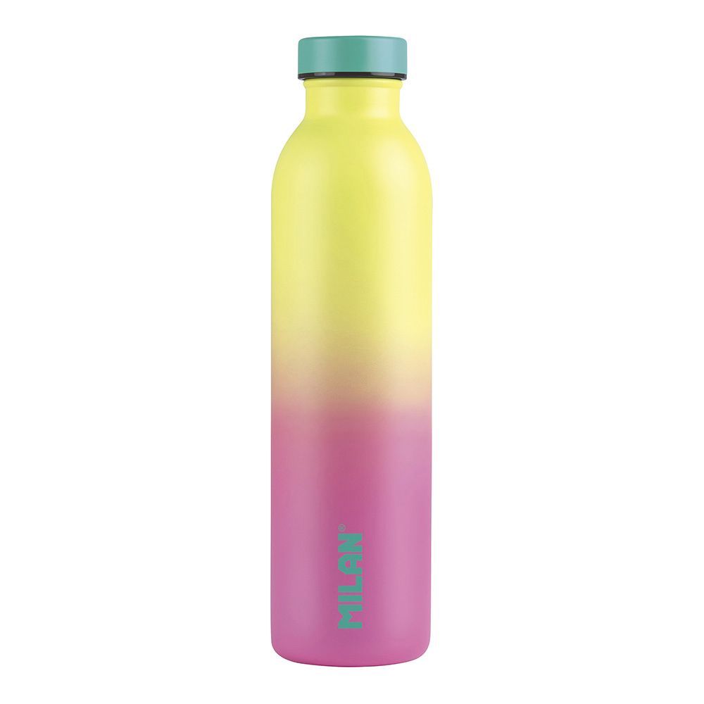 Garrafa isotérmica de INOX 304 edição sunset amarela 591 ml