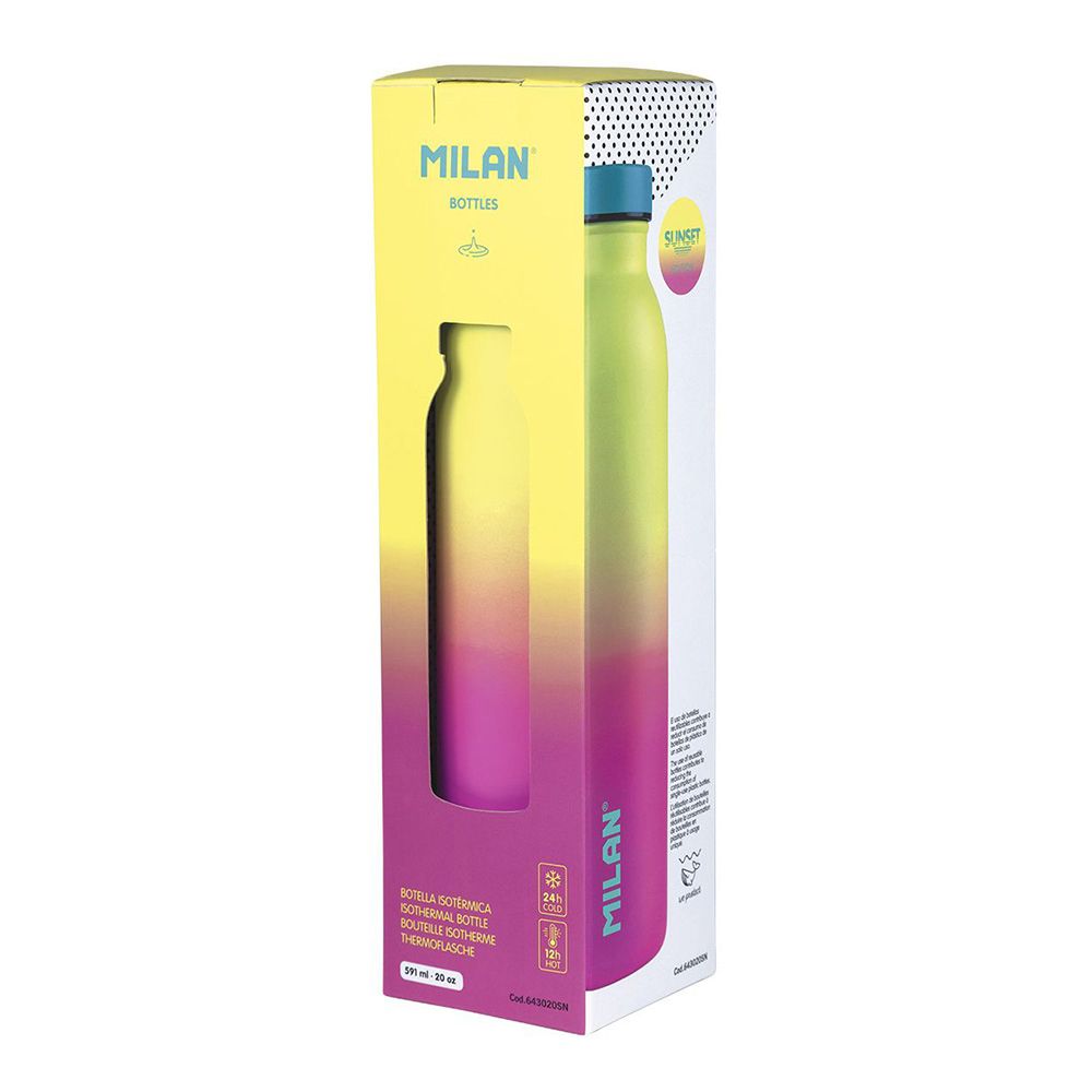 Garrafa isotérmica de INOX 304 edição sunset amarela 591 ml - Image 2