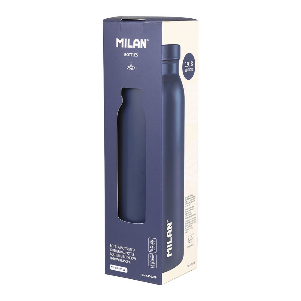 Garrafa isotérmica de INOX 304 edição sunset azul marinho 591 ml - Image 2