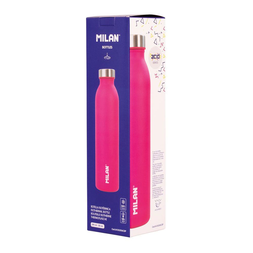 Garrafa isotérmica de aço inoxidável série acid rosa 591 ml - Image 2