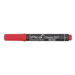 Marcador permanente tipo pincel vermelho