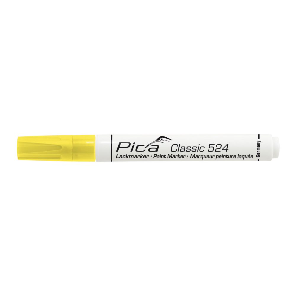 Marcador permanente amarelo clássico