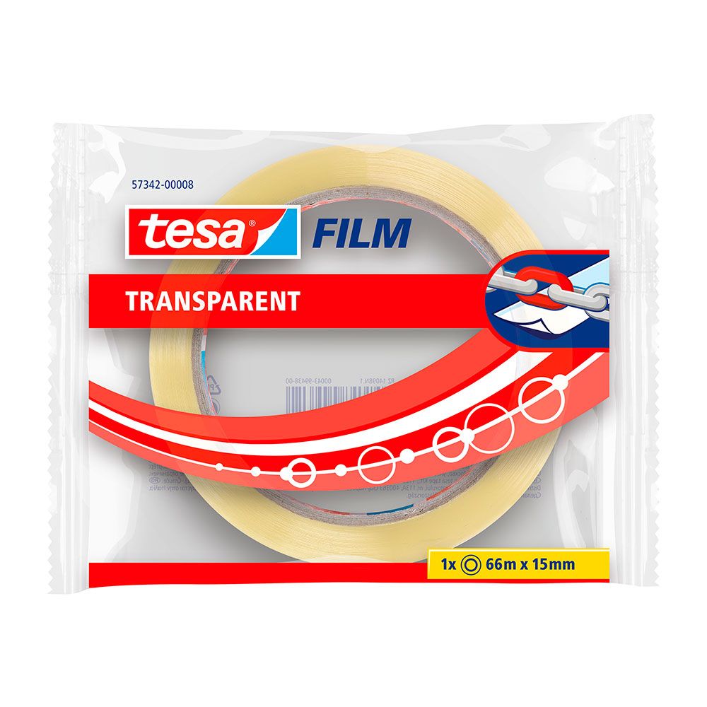 Fita-cola transparente 15 mm x 66 m