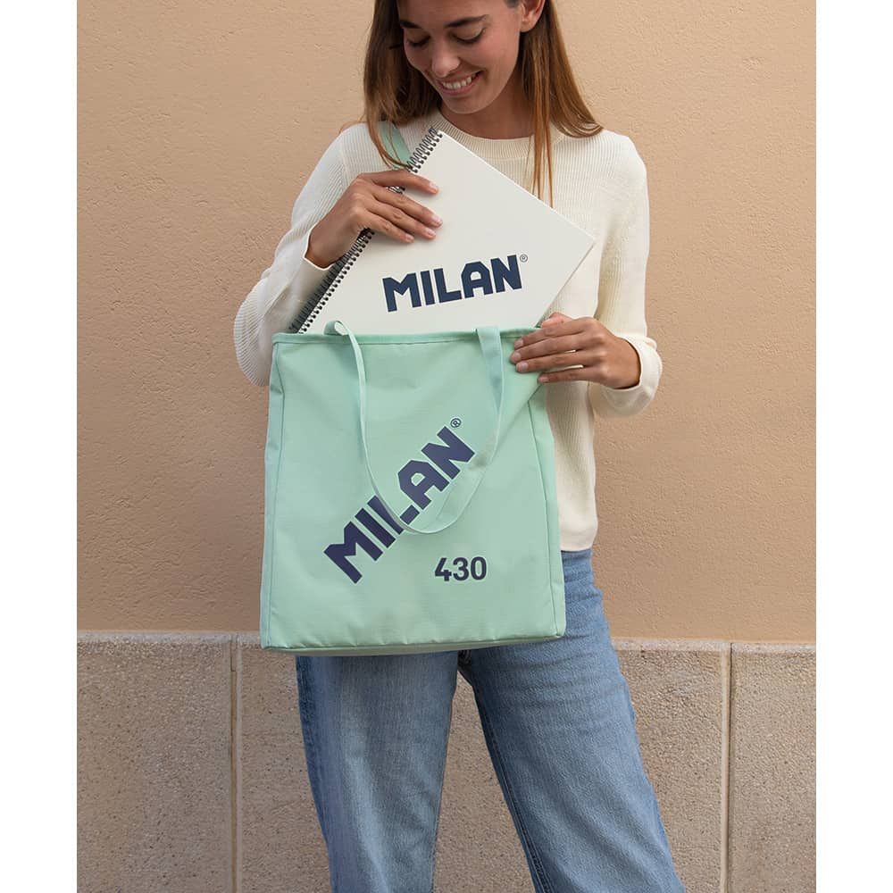 Saco de compras "milan® gigante 403 desde 1918" coleção verde - Image 3