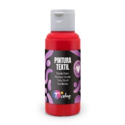 Tinta têxtil vermelha, 80 ml