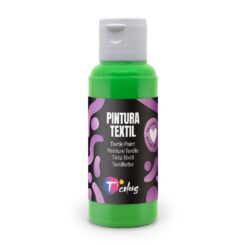 Pintura textil verde claro, 80 ml