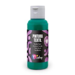 Pintura textil verde oscuro, 80 ml