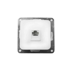 Tomada RJ11 telefone encastrar "serie term" branco 70x30x70mm (saco blíster)