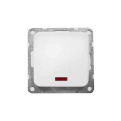 Interruptor encastrar luminoso "serie term" branco 70x35x70mm (saco blíster)