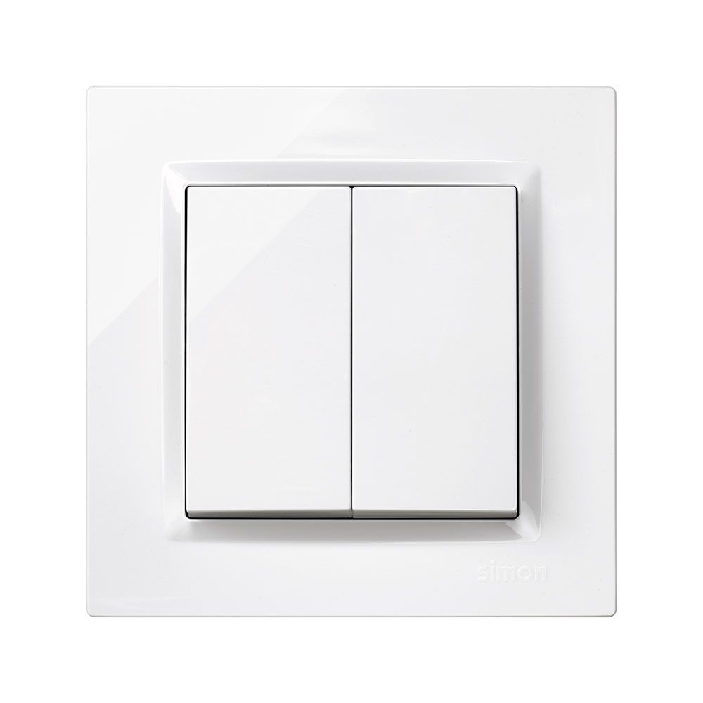 Interruptor duplo branco