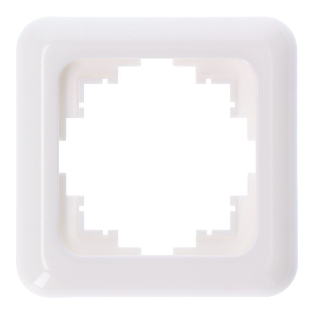Espelho 1 elemento encastrar "serie term" branco 80x80mm (saco blíster)