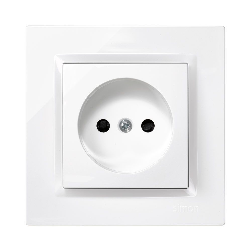 Plug bipolar branco com quadro