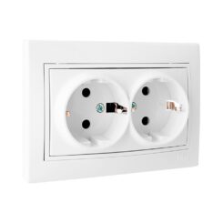 Base tomada dupla t/tl com obturador 16a 250v solera erp60/2u