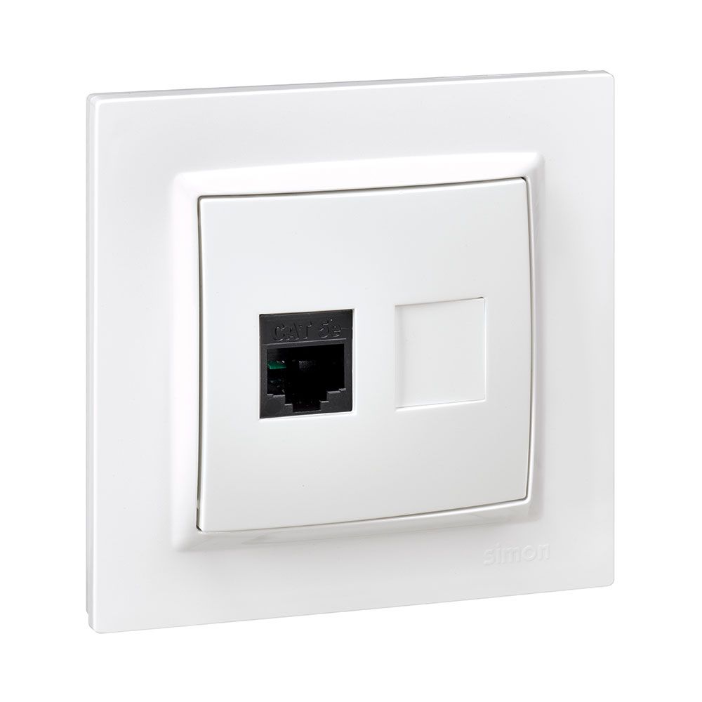 RJ45 base CAT.5E branco - Image 2