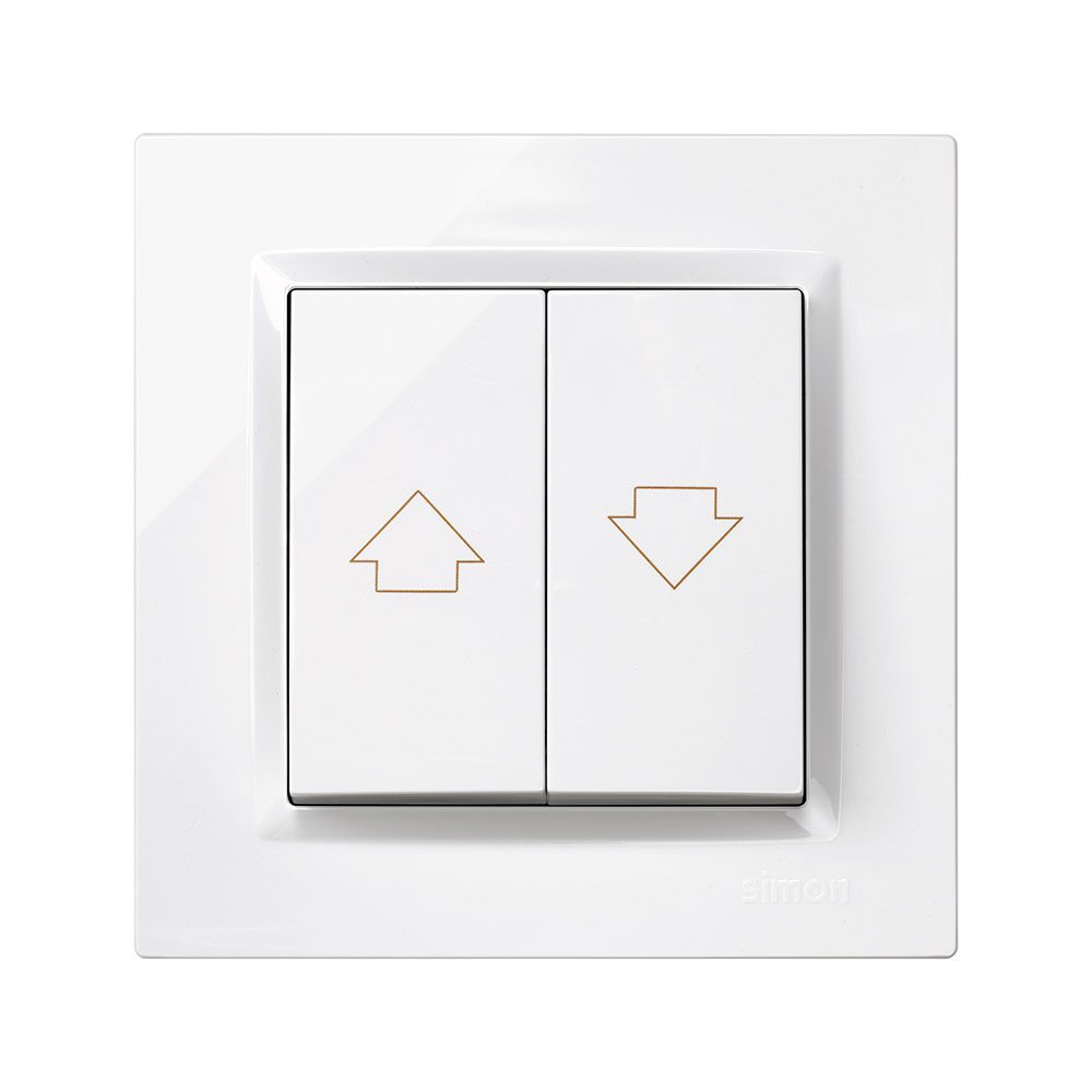Botão de estores brancas com quadro - Image 2