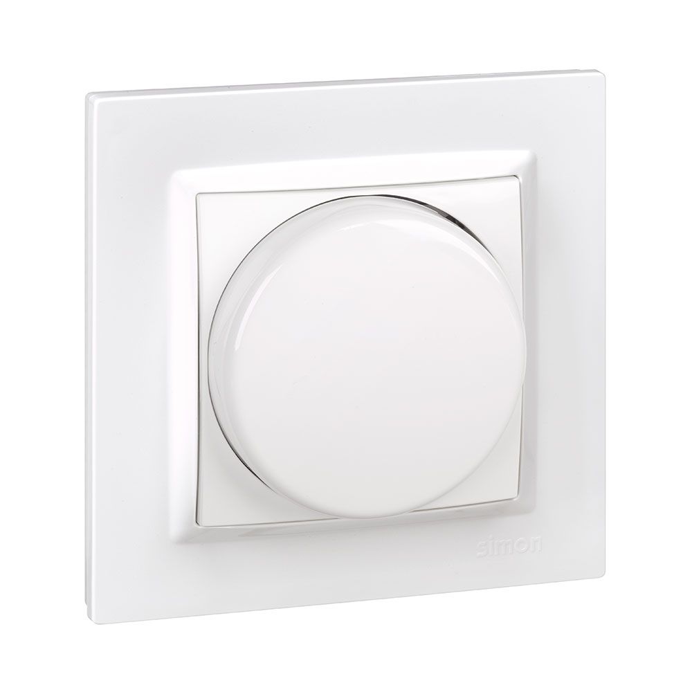 Interruptor LED branco regular com moldura
