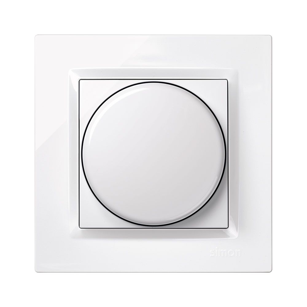 Interruptor LED branco regular com moldura - Image 2