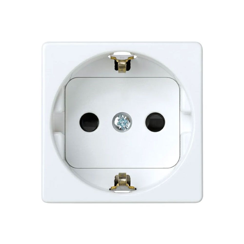 2P+T schuko série 27 base de encaixe branco