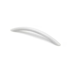 Puxador de móvel tipo ASA, modelo 158, de zamak com acabamento branco metálico, 128 mm, blister 4 un