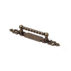 Puxador de móvel tipo ASA, modelo 1101, de zamak com acabamento couro velho, 64 mm, blister 4 un