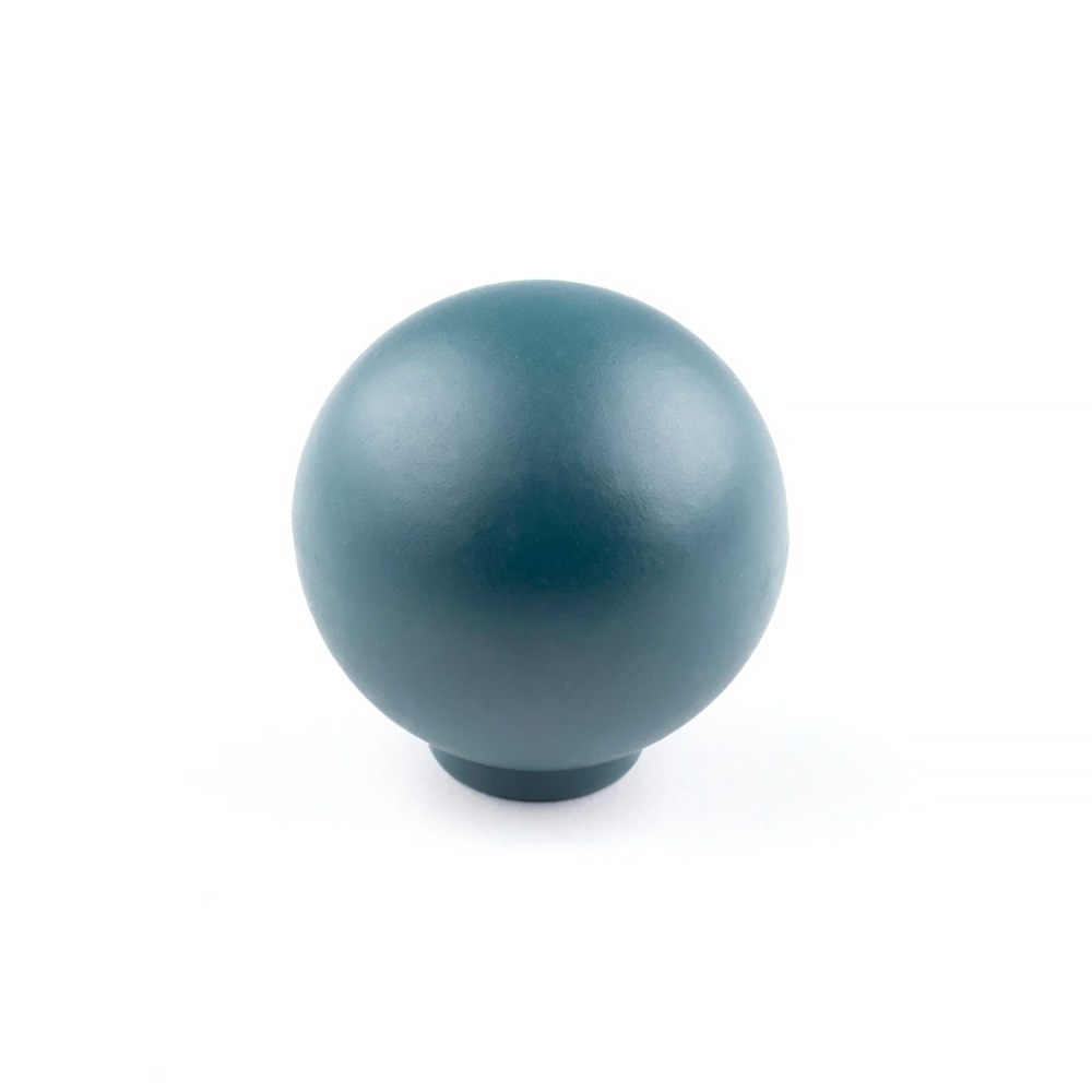 Puxador para móvel, modelo 308, de ABS com acabamento verde, Ø28 mm