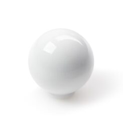 Puxador para móveis, modelo 308, fabricado em ABS com acabamento branco, Ø28 mm