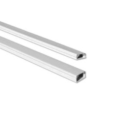 Mini calha branca  2m 10x20mm (preço/metro)