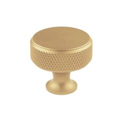 Pómulo para móvel, modelo 751, de alumínio com acabamento ouro mate, Ø30 mm