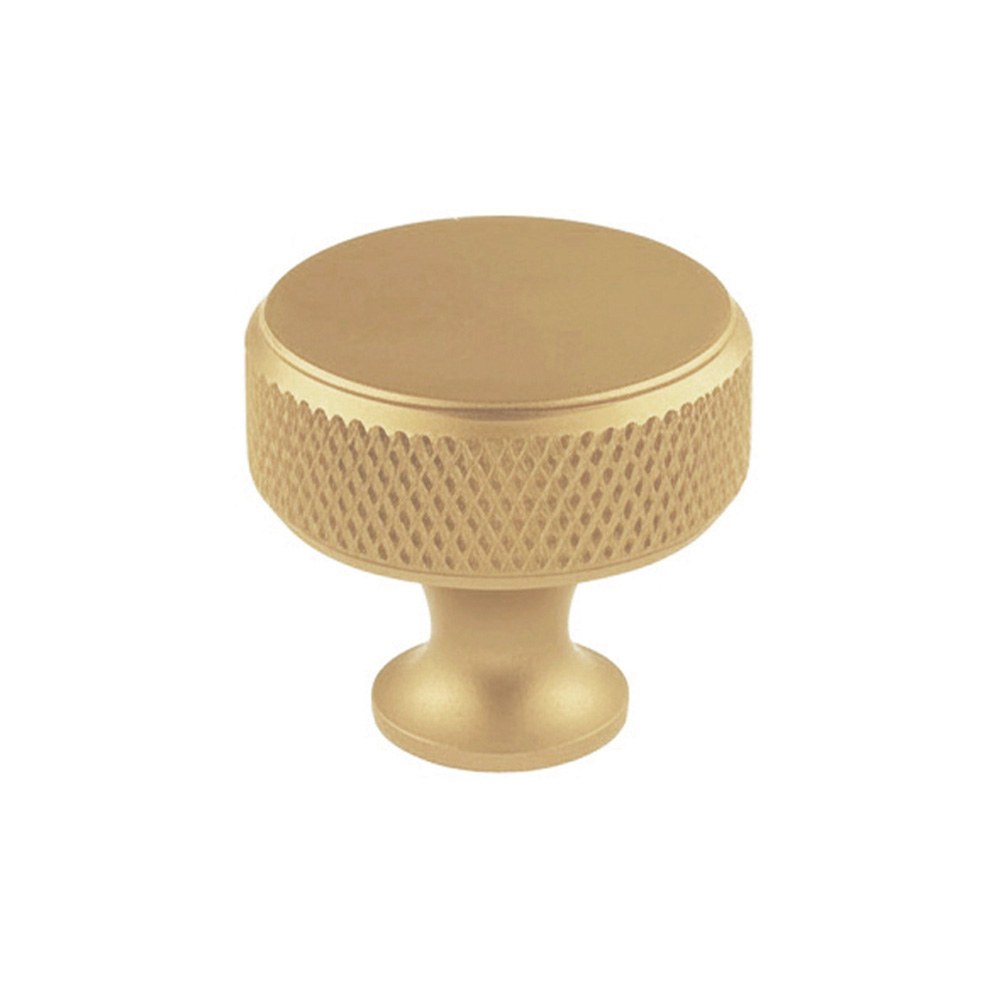 Pómulo para móvel, modelo 751, de alumínio com acabamento ouro mate, Ø30 mm