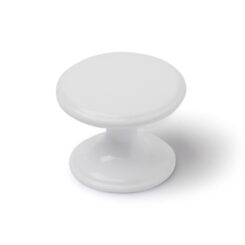 Puxador para móveis, modelo 756, em zamac com acabamento branco, Ø33 mm