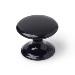 Puxador para móveis, modelo 756, em zamac com acabamento preto Ø33 mm