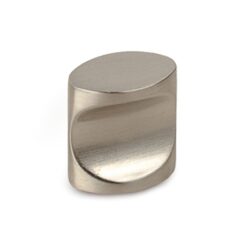 Puxador para móvel, modelo 719, de zamak com acabamento níquel acetinado, Ø17 mm, blister 4 un