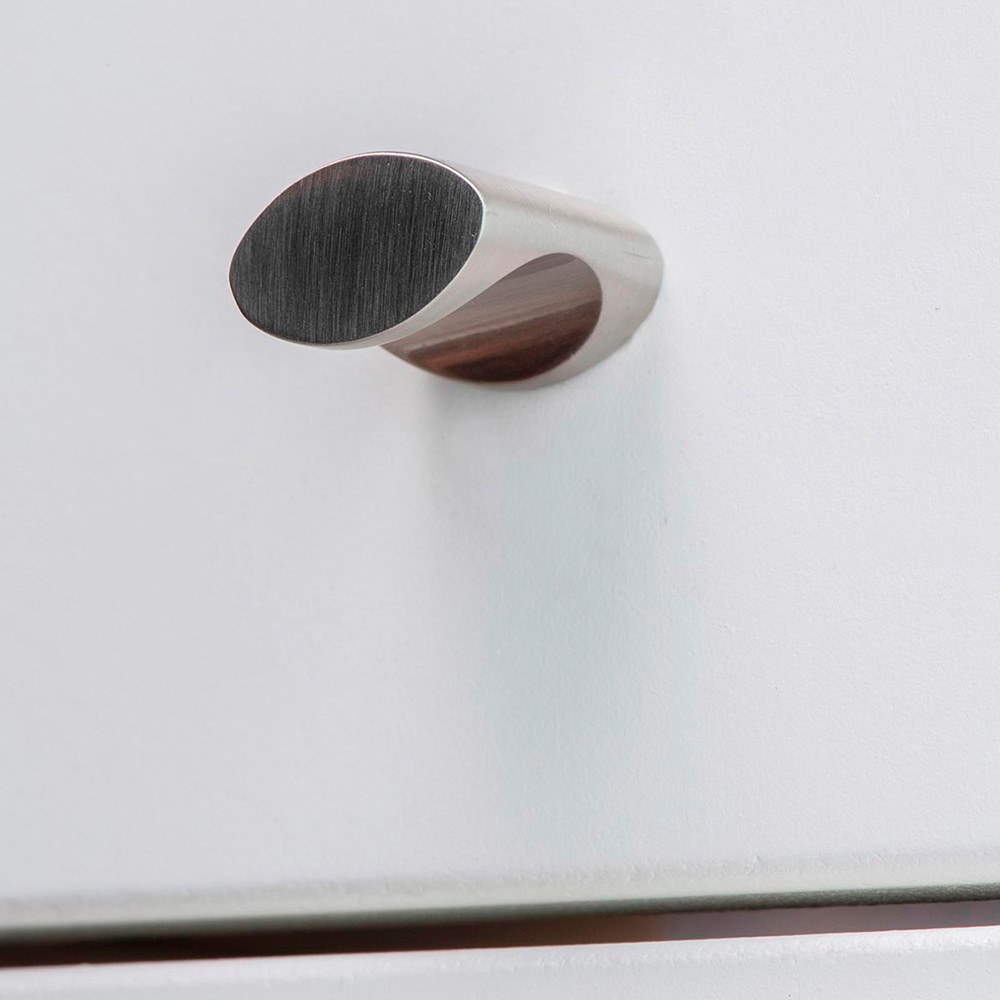 Puxador para móvel, modelo 719, de zamak com acabamento níquel acetinado, Ø17 mm, blister 4 un - Image 2