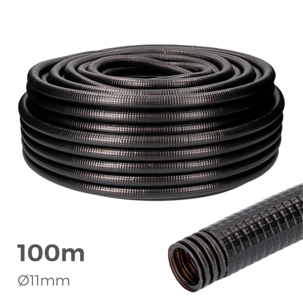 Tubo anelado ferroplast exterior 11mm CE M-16 euro/m