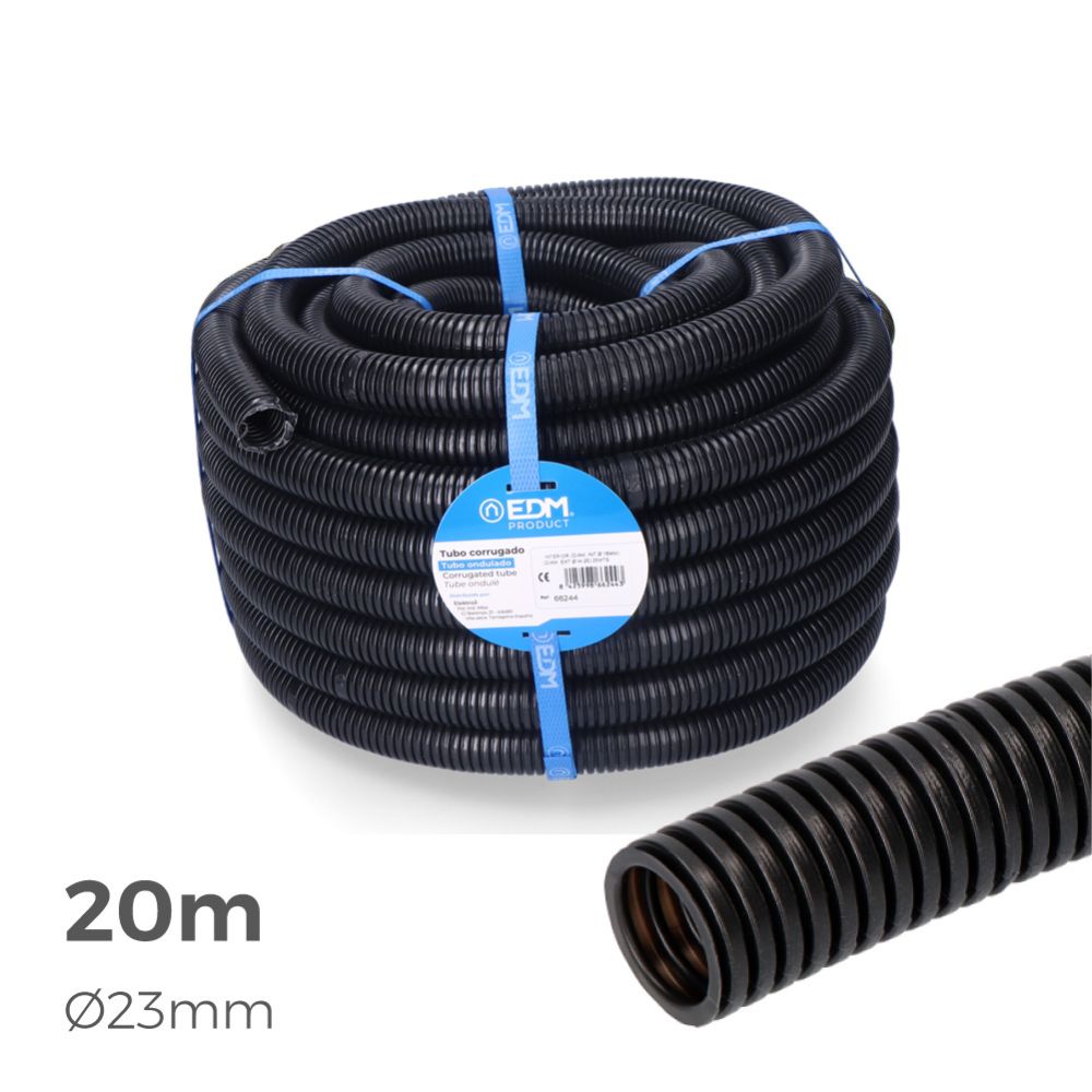 Tubo anelado para interior medida 23mm M-32 20m CE