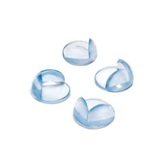 INOFIX Protetor de borda, modelo 5000, pvc flexível com acabamento transparente, 24 x 43 x 43 mm, 4 unidades, blister