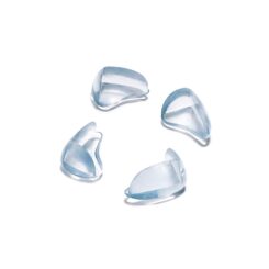 INOFIX Protetor de borda, modelo 5001, pvc flexível com acabamento transparente, 20 x 34 x 25 mm, 8 unidades, blister