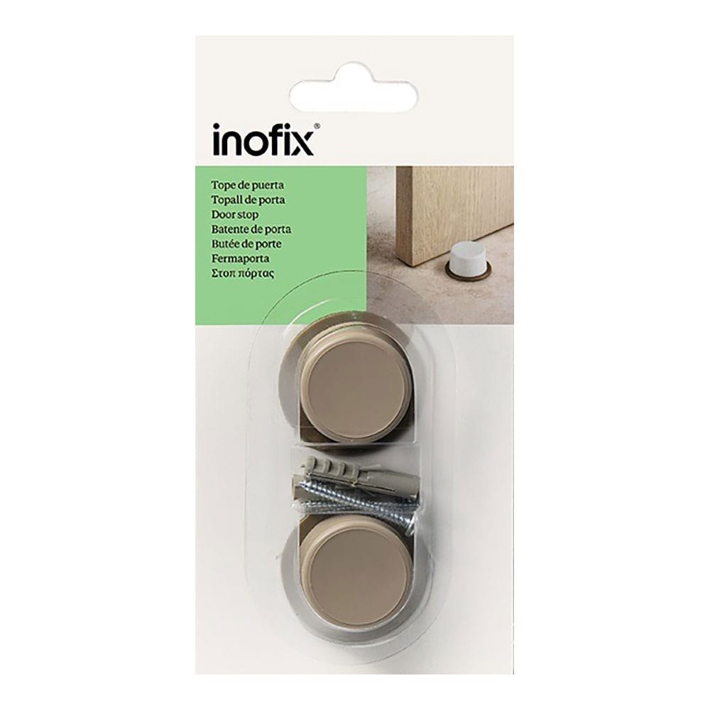 INOFIX Batente de porta, pvc com acabamento bege, fixação por parafuso, 2 peças, blister - Image 2
