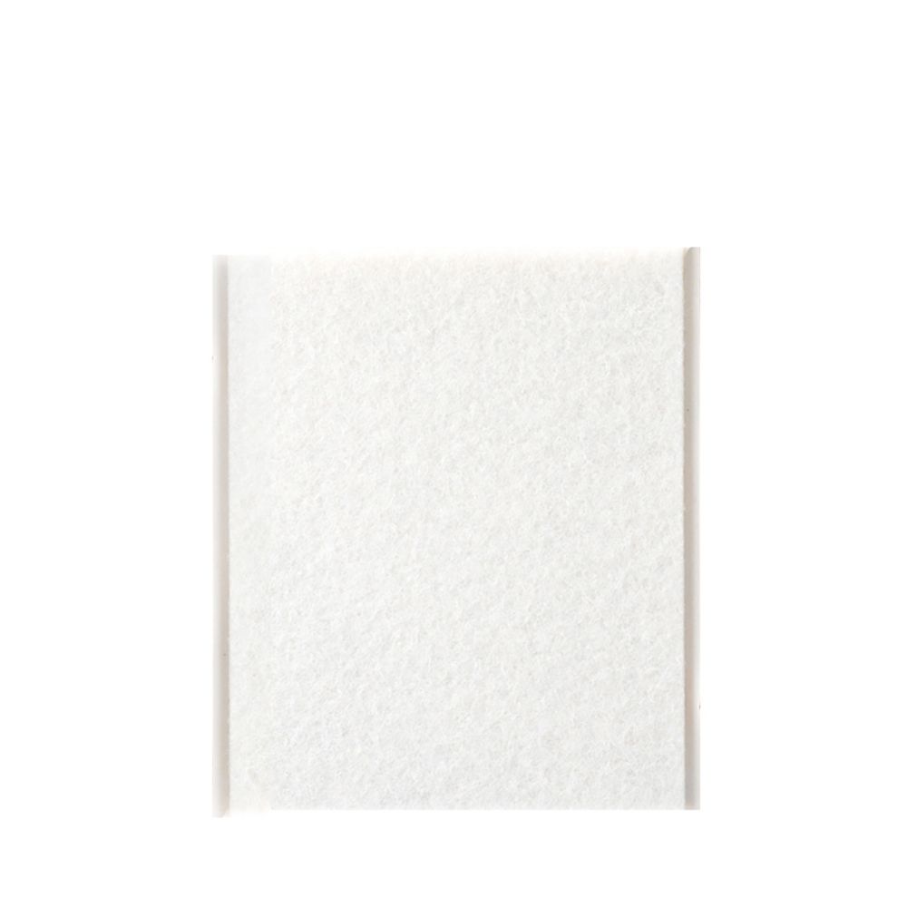 Fieltro adhesivo, placa, sintético, blanco, 100 x 85 mm, blister