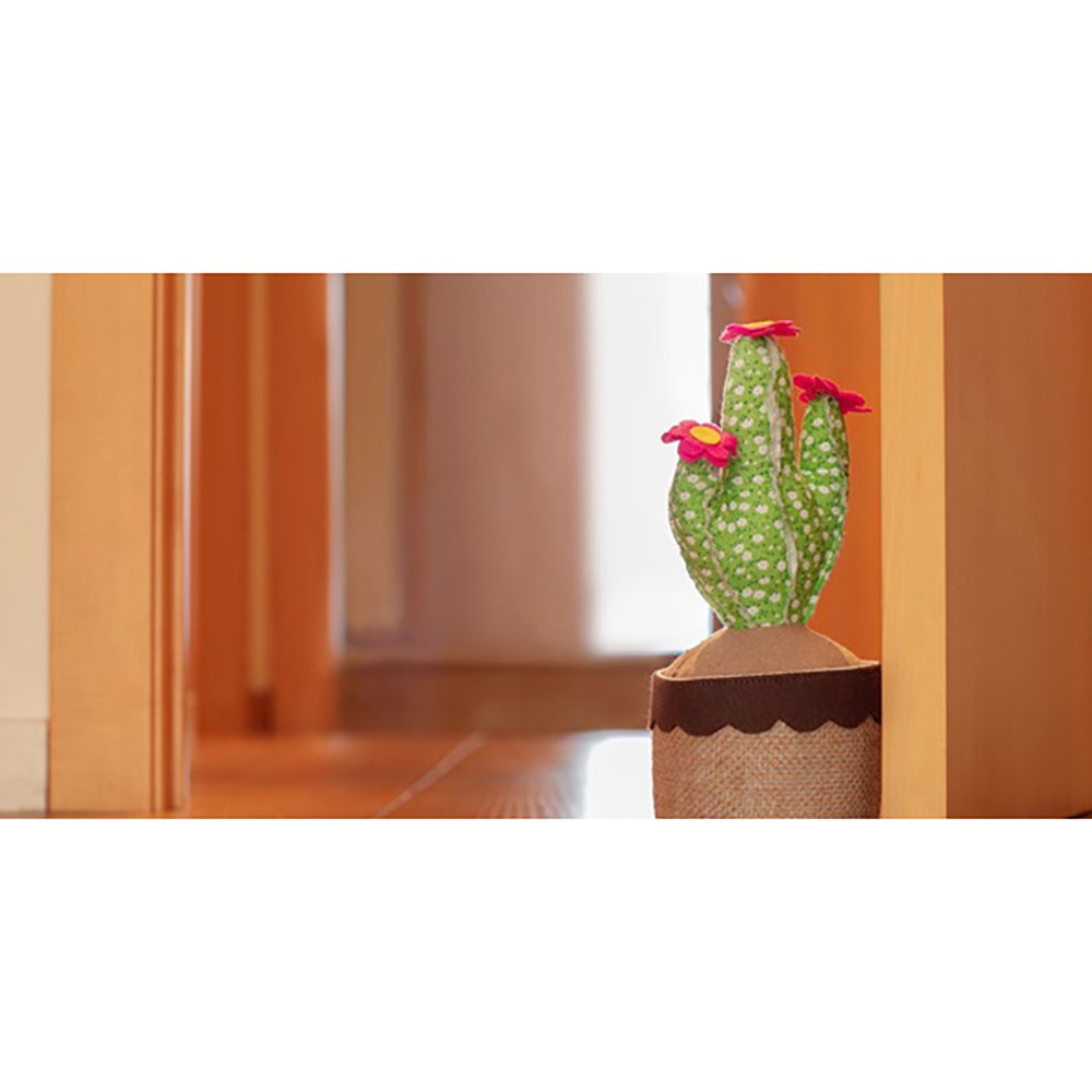 Batente de porta decorativo em tecido, modelo cacto verde, 25 x 15 x 15 cm - Image 2
